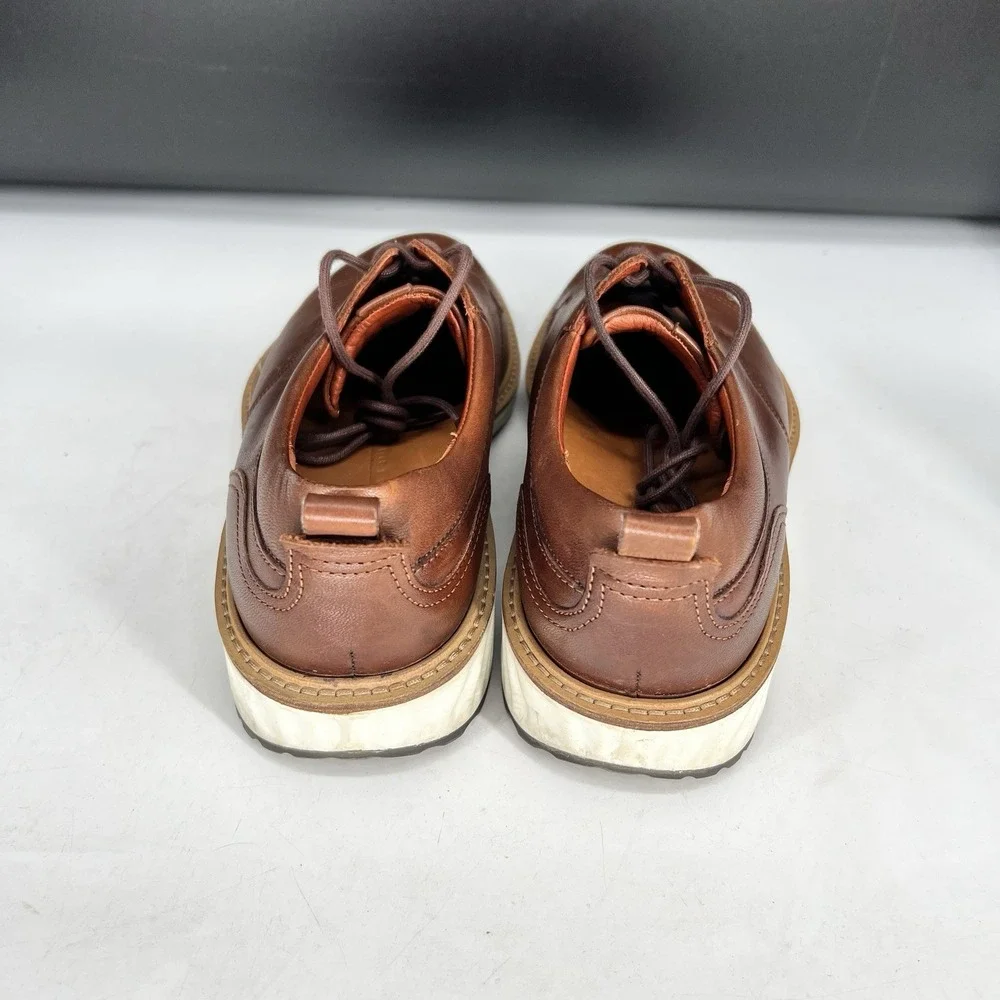 ECCO Men's St.1 Hybrid Derby Brown Cap Toe Dress Shoes EU 42 Size 8 - 8.5‎